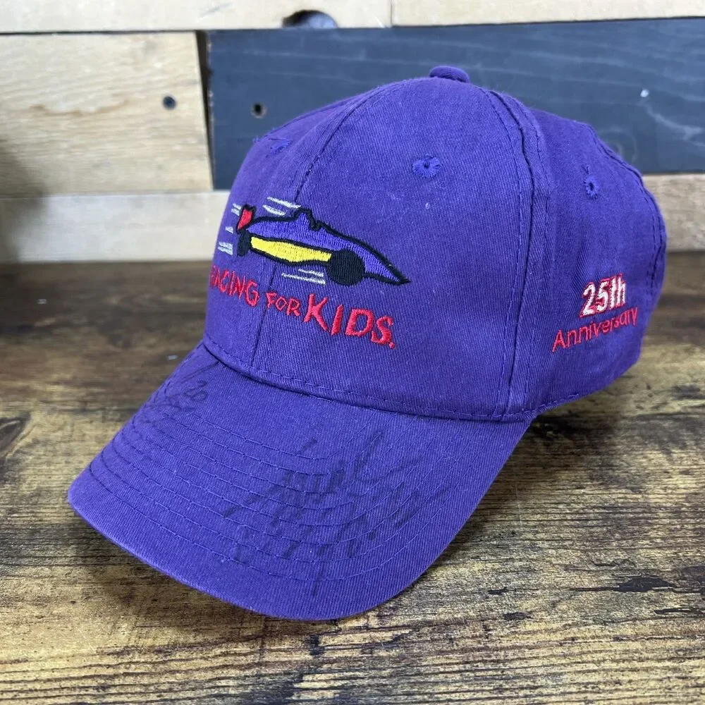 Racing For Kids 25th Anniversary Adjustable Hat Baseball Cap With Signatures